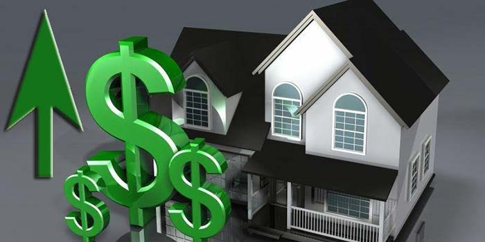 Dollar signs and a home image