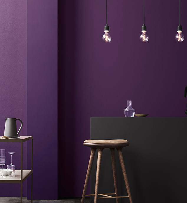 Ultra violet color wall