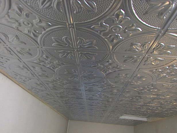 Metallic ceiling