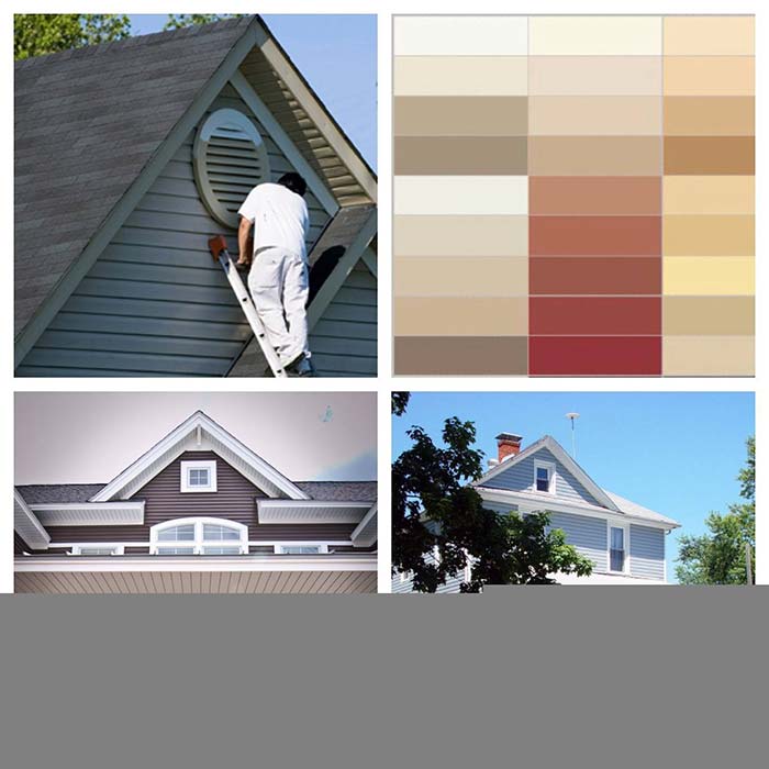 4 images of house roofs